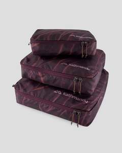Packing Cube Set Three pack - Mulberry Braided River