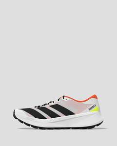 Women's Adidas Terrex Agravic 4 Trail Shoes - White/Core Black/Semi Impact Orange