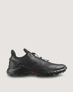 Men's Salomon SuperCross 4 Trail Running Shoes - Black/Black/Black