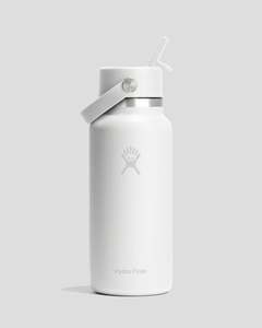 Hydro Flask Wide Flex Straw Bottle 946ml - White Tonal