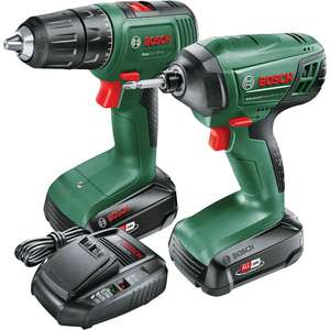 Bosch Cordless 2pc Power Tool Combo Kit 18 volt 2.5Ah