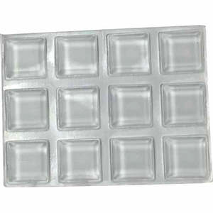 Wardrobes Storage Shelving: Soft Touch Bumpers 13mm Clear