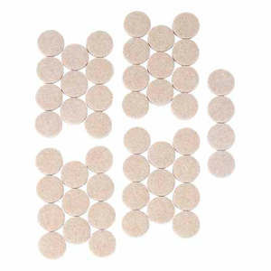 Soft Touch Felt Pads 25mm Oatmeal