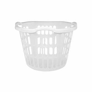 Taurus Laundry Basket 40 Litre White