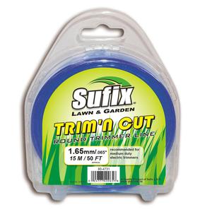 Sufix Trim'n Cut Premium Round Nylon Trimmer Line 15m Blue