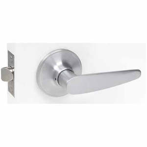 Cabin Handles Knobs: Locware Florence Passage Lever Set Satin Chrome Finish
