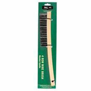PAL Wire Brush 4 Row Wooden 4 Row