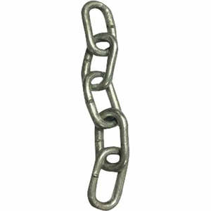 Chains: Non-Branded Chain Regular Galvanised 122m X 3.4mm