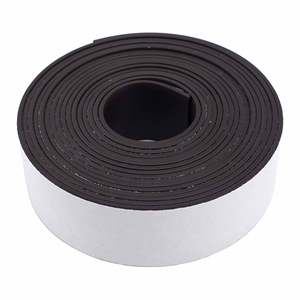 Non-Branded Flexible Magnetic Strips with Adhesive 25mm x 3m White