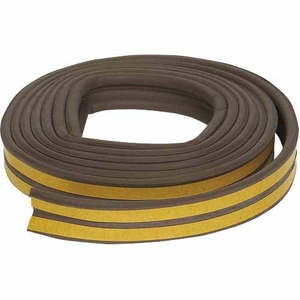 Raven Door & Window Frame Weather Strip 9mm x 6mm x 5m Brown