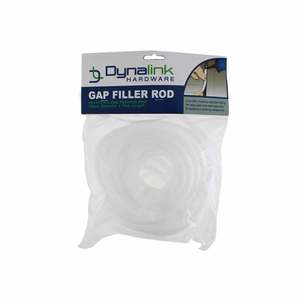 Door Seals Draught Arresters: Dynalink Gap Filler Rod 10mm x 10m White