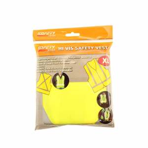 Footwear Clothing: Safety Extra High Visibility Safety Vest XL Yellow