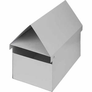 House Number Letter Boxes: Mail Boss Cheviot Metal Letterbox H: 210mm, W: 170mm , D: 280mm White