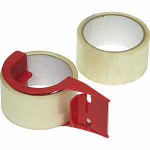 Non-Branded Packing Tape Dispenser with Two Rolls
