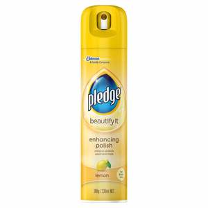Indoor Cleaning: Pledge Furniture Polish Lemon Aerosol 330ml