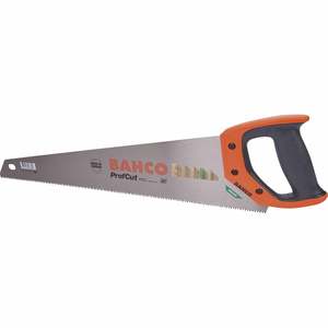 Bahco Profcut Handsaw 550mm Orange, Black and Silver