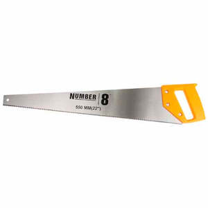 Number 8 Handsaw 550mm Orange and Silver
