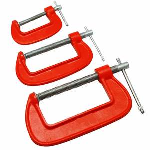 Petrol Chainsaws: Number 8 G Clamp Set 3 piece Red