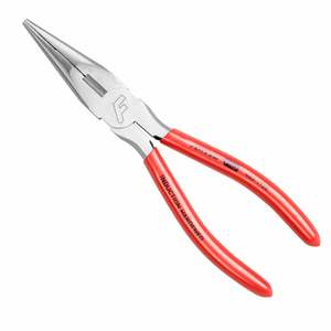 Pliers: Fuller Pro Long Nose Pliers 200mm Red and Silver