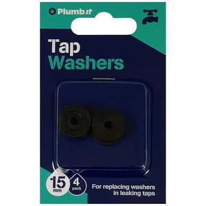 Parts Accessories: Plumb It Tap Washer 15mm Black