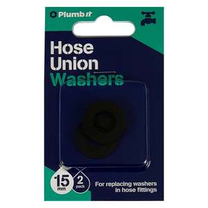 Plumb It Hose Union Washer 15mm Black