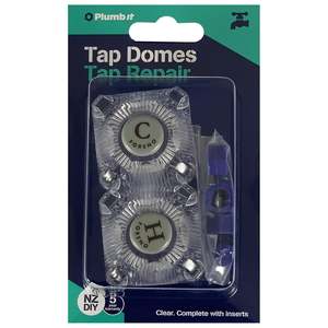 Parts Accessories: Plumb It Tap Domes with Inserts Clear