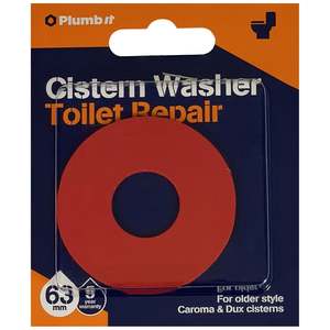 Toilet Parts: Plumb It Cistern Washer Old Dux/Caroma Red
