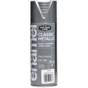 Craft Paints Special Effects: COLOUR LAB Classic Spray Paint 315g Metallic Silver