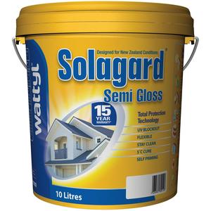 Exterior Painting: Wattyl Solagard Semi-Gloss Exterior Paint 10L Pastel Base