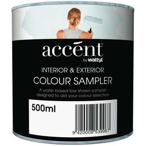 Interior Test Sample Pots: Accent Colour Sampler 500ml Light Base