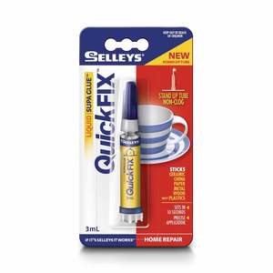 Adhesives: Selleys Quick Fix Liquid Supa Glue 3ml Clear