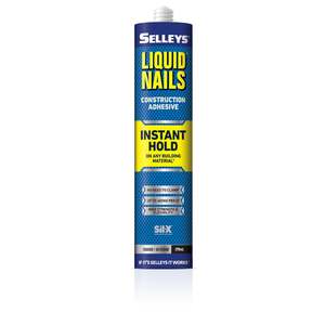 Adhesives: Selleys High Performance Construction Adhesive 290ml White