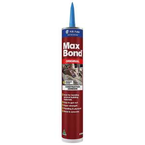 Adhesives: H B Fuller Max Bond Construction Adhesive 375ml Brown