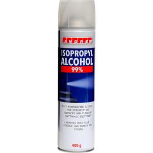 Cleaners Thinners Strippers: Andrew Isopropyl Alcohol Aerosol 400gm