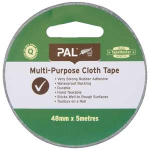 Tape: PAL TapeMaster Multi-Purpose Cloth Tape. 48mm x 5m
