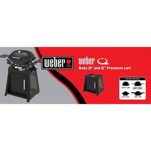 Bbqs Bbq Accessories: Weber Premium Cart for Q & Baby Q N Series Black
