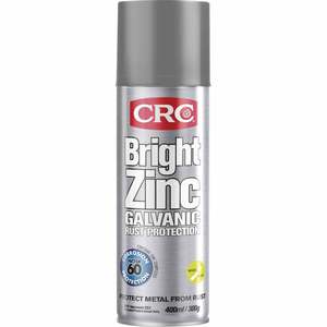 Car Cleaning: CRC BRIGHT ZINC 400ml Silver