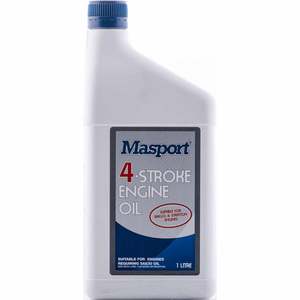 Oils Degreasers Cans: Masport 4 Stroke Engine Oil 1 litre