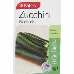 Flowers: Yates Vegetable Seed Zucchini Blackjack