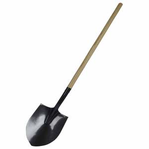 Garden Tools: Number 8 Wooden Round Point Shovel Hammersmith Silver