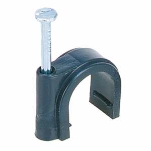 Neta Pipe Saddle Clamp With Nail 13mm Black