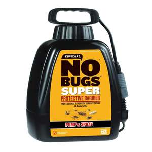 Kiwicare NO Bugs Super Super Insect Control Pump & Spray 4 litre Clear