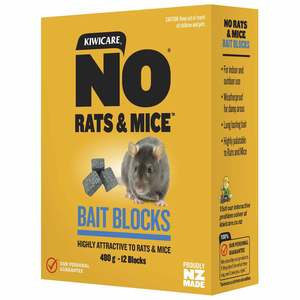 Pest Control: Kiwicare NO Rats & Mice Rodent Bait Blocks 480g