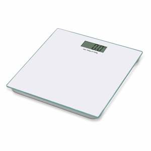 Nouveau Digital Glass Bathroom Scale 6mm H: 280mm, W: 280mm, D: 22mm White