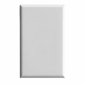HPM Excel Blank Light Switch Plate W: 73mm, H: 117mm White