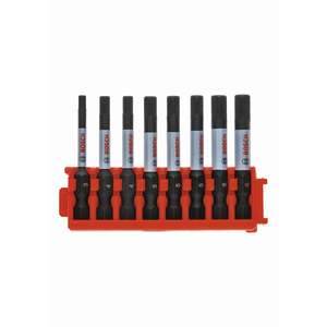 Bosch Impact Tough Screwdriving Bits with Clip for Custom Case System Pack of 8