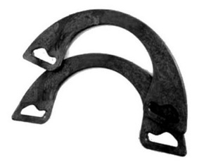 Bag Handles Half Moon Plastic Black - Katipatch Patchwork & Quilting Boutique