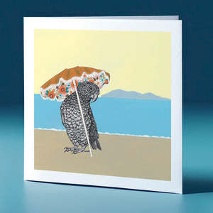 Umbrella Kea Surfs Up Greeting Card