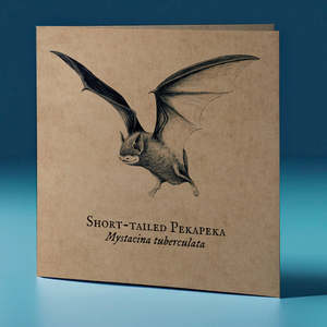 Greeting Cards: Short-Tailed Pekapeka Critter Greeting Card