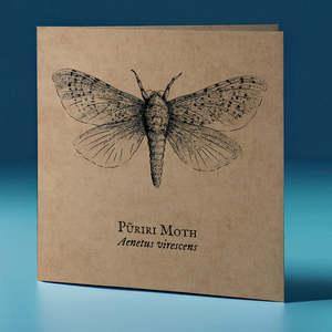 Puriri Moth Critter Greeting Card